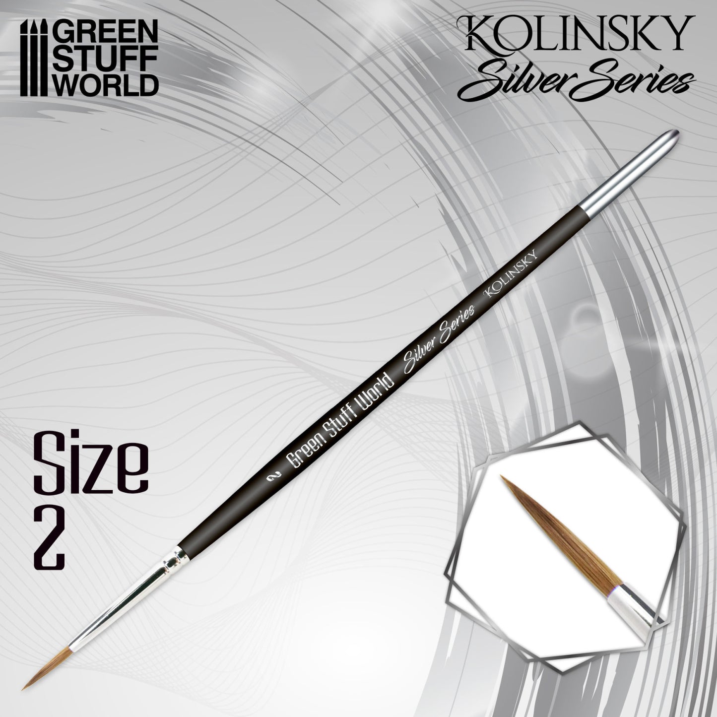 SILVER SERIES Pincel Kolinsky - 2