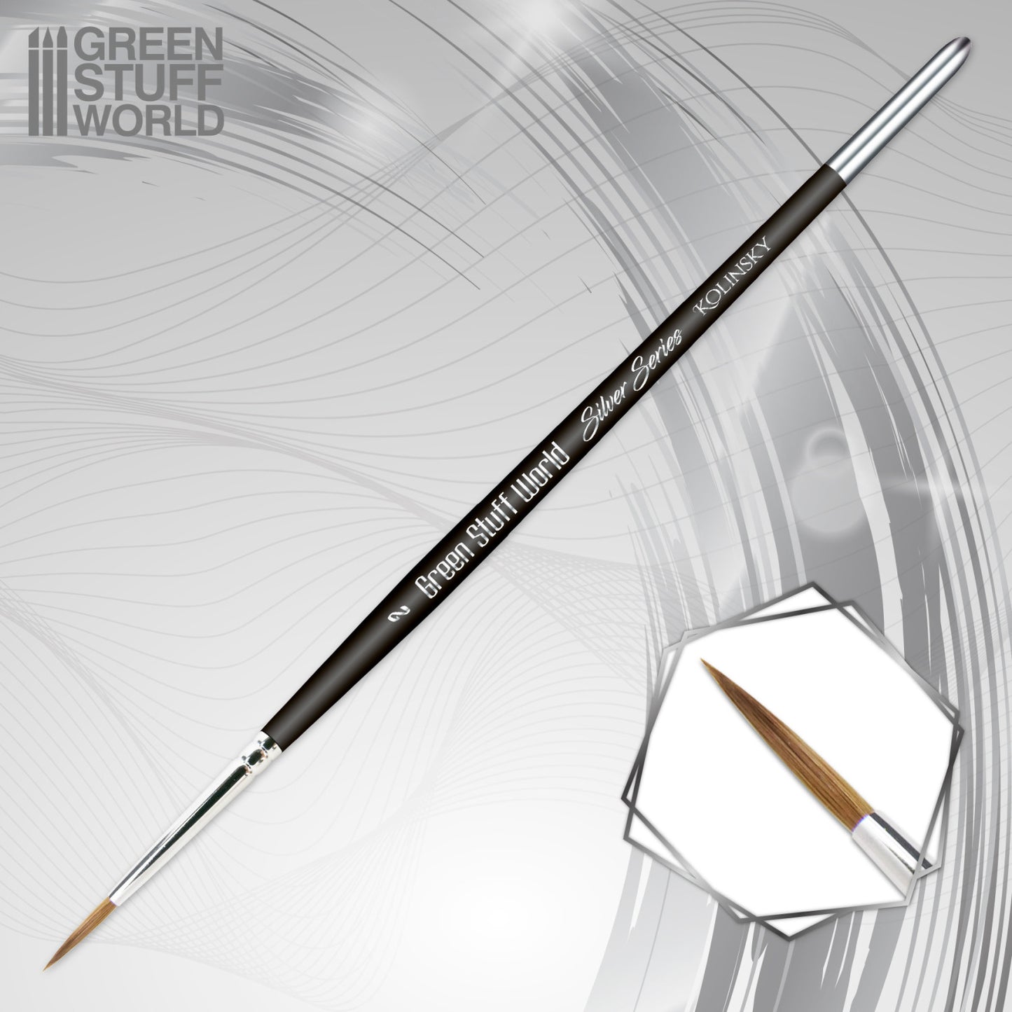 SILVER SERIES Pincel Kolinsky - 2