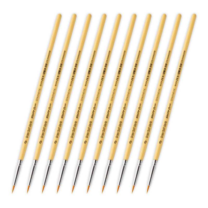 TABLETOP SERIES Set Pinceles Sintéticos 0 (Pack x10)