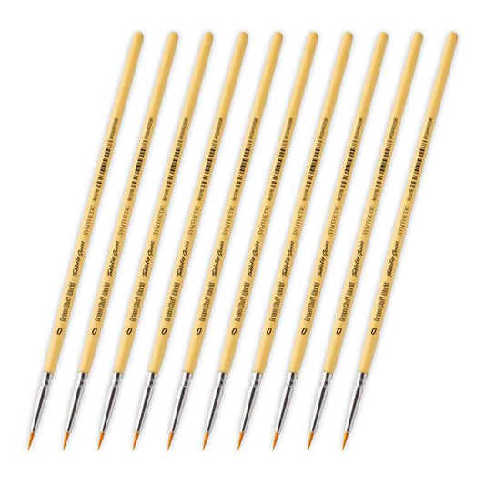 TABLETOP SERIES Set Pinceles Sintéticos 0 (Pack x10)