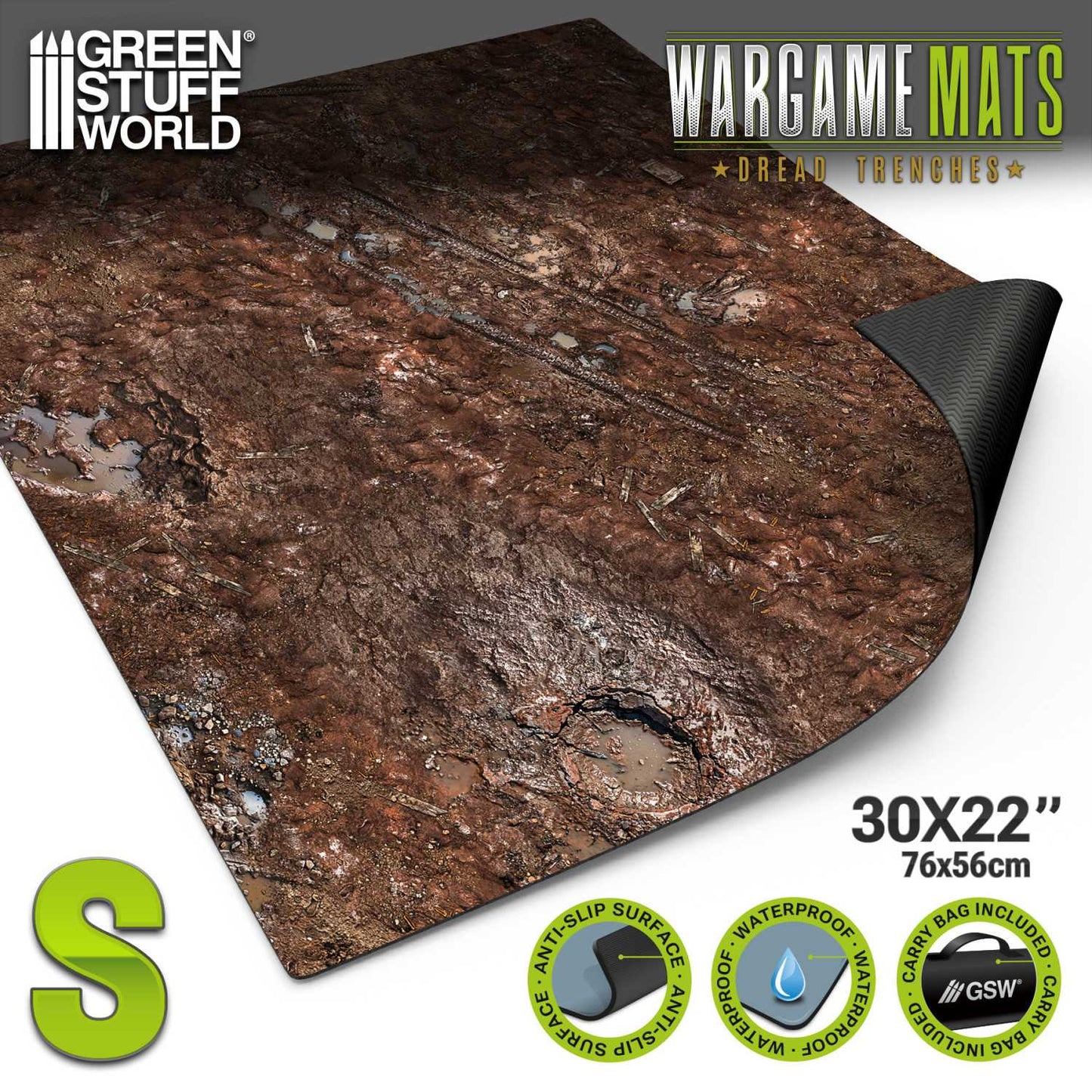 Tapete Neopreno 22x30" Dread Trenches (56x76cm)