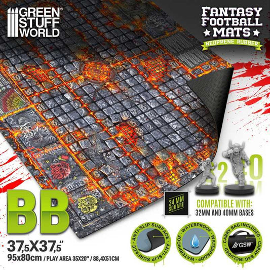 Tapete Neopreno Fantasy Football - Hellcore Pitch