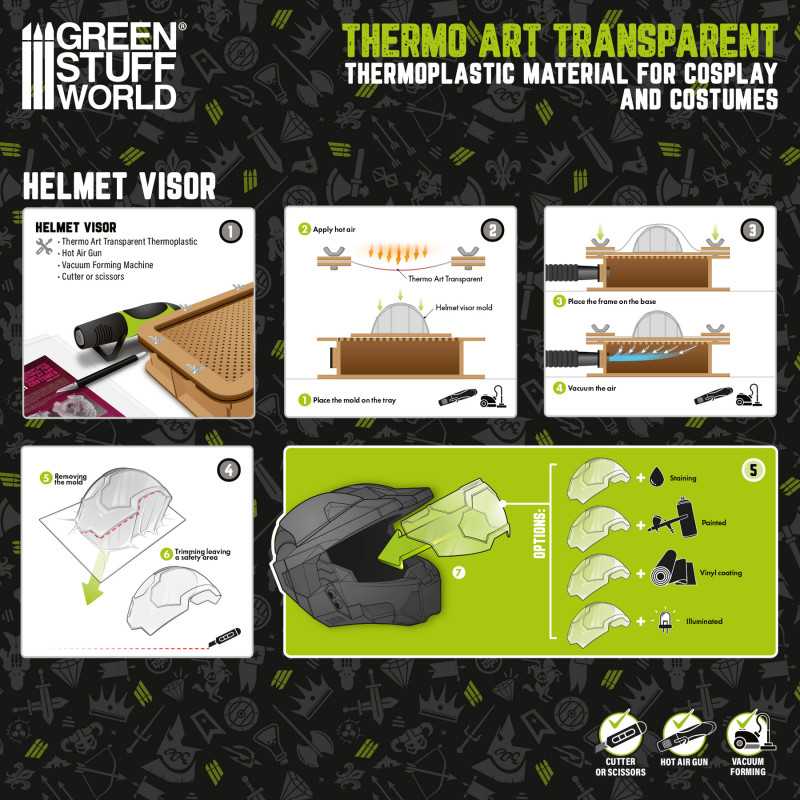 ThermoArt Transparente 375x500 mm (M)