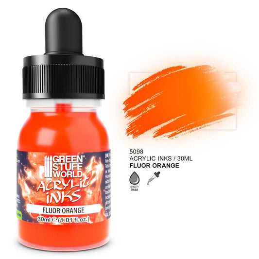 Tinta Acrílica Fluor - Naranja