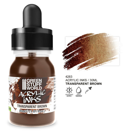 Tinta Acrilica Transparente - Marron