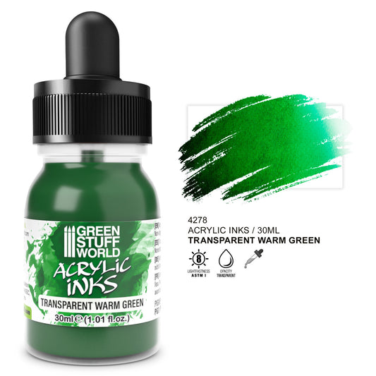 Tinta Acrílica Transparente - Verde Calido