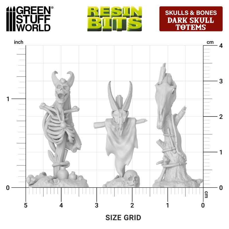 Tótems siniestros con calaveras 1:48-1:35