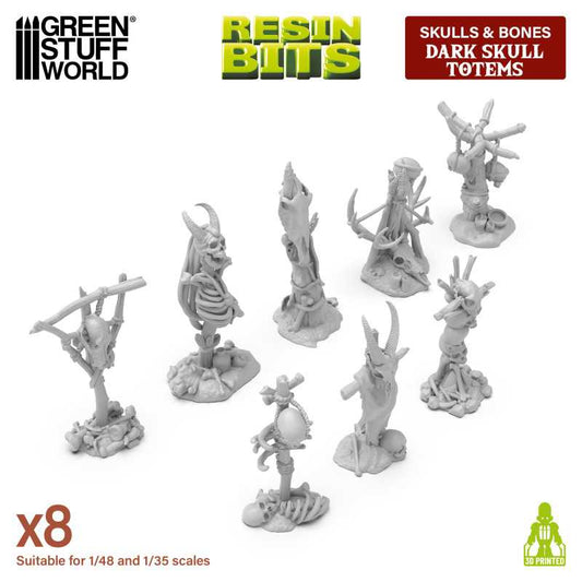 Tótems siniestros con calaveras 1:48-1:35